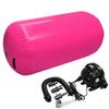GLANT Air Mat Tumble Track AirSpot - Gymnastics Training Springboard - Round Inflatable Springboard (Air Roller-PinkWIth Pump), (Diam)35.4in*H47.3in) view 1