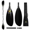 Z&J SPORT Sea Kayak Paddle Full Carbon with Paddle Bag, Adjustable Recreational Touring Kayak Paddle for Dynamic Kayaking in Ocean, River, Lake (SK-I) Bent,200-210cm view 1