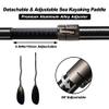 Z&J SPORT Sea Kayak Paddle Full Carbon with Paddle Bag, Adjustable Recreational Touring Kayak Paddle for Dynamic Kayaking in Ocean, River, Lake (SK-I) Bent,200-210cm view 3