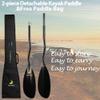 Z&J SPORT Sea Kayak Paddle Full Carbon with Paddle Bag, Adjustable Recreational Touring Kayak Paddle for Dynamic Kayaking in Ocean, River, Lake (SK-I) Bent,200-210cm view 4