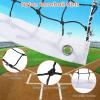 Amarine Made Baseball Backstop NetSoccer Ball Hitting NettingHeavy Duty Sports NettingSoccer Backstop NetSports Netting for BackyardNylon Baseball Backstop Net 10x25ft view 3