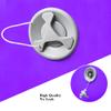 GLANT Air Mat Tumble Track AirSpot - Gymnastics Training Springboard - Round Inflatable Springboard (Air Roller-PurpleWIth Pump), (Diam)35.4in*H47.3in) view 3