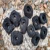 Small Holds Climbing Pack of 10 Bolt-on Holds of Foot and Crimp Size (Black) view 1