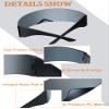 Honoson 6 Pieces 80s Futuristic Cyclops Visor Sunglasses with Semi Translucent Back to Future Inspired Costume Futuristic Wrap Visor Sun Glasses for Men Women Cyclops Style view 3