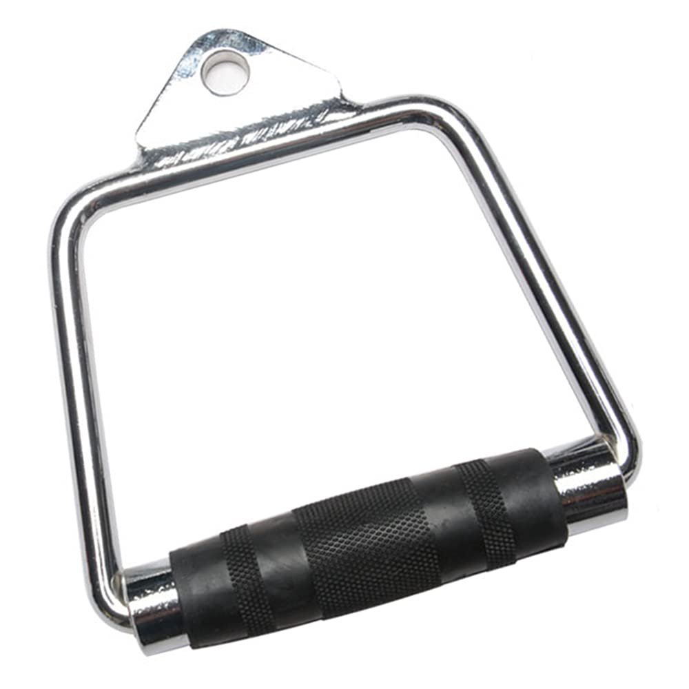 LKP Cable Machine Handle Attachment LAT Pulldown Home Gym Accessories Single D Handle with Rubber Grip Muscles Workout Handle for Fitness