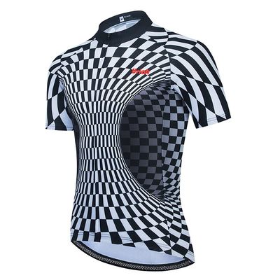 Uriah Men's Bicycle Jersey Short Sleeve Sweat Wicking Space Distortion Size XXL