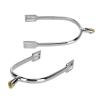 Horse Spurs, Zinc Alloy Material Erosion Spurs English Roping Spurs with Rotatable Copper Rowel Riding Horse Accessory view 1