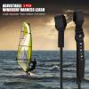 EVTSCAN 2PCS Windsurf Harness Leash 28-34 Inch Adjustable Heavy Duty TPU Surfing Leash with Strong Tensile Strength for Surfboard Safety Black view 4
