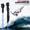 EVTSCAN 2PCS Windsurf Harness Leash 28-34 Inch Adjustable Heavy Duty TPU Surfing Leash with Strong Tensile Strength for Surfboard Safety Blue view 2