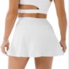 PERSIT Womens Tennis Golf Skirts Athletic Pleated High Waisted Skorts with Pockets for Workout Sports Running - White - XL view 1