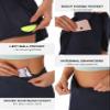 PERSIT Womens Tennis Golf Skirts Athletic Pleated High Waisted Skorts with Pockets for Workout Sports Running - Dark Blue - L view 3