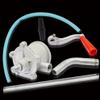 Mini Hand Crank Pump Portable Handle Heavy Duty Pumps Oil Water Large Flow Fast Self Priming Liquid Transfer Sump with Material Aluminum Alloy and Size Tube Diameter 13mm for Home Garden Boat Marine view 2