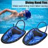 Swimming Hand Paddle, Whale Diving Hand Fins Paddles Swimming Training Aid Snorkeling Hand Stroke Webbed Training Fin(M-Blue) view 2