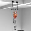 Chin Up Bars Home Gym Steel Pull-up Bar, Adjustable Height Indoor Wall Multi-Position Fitness Horizontal Bar, Safe Load 400kg view 3
