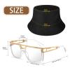 Sintege 80s 90s Outfits Accessories for Men Women Hip Hop Costume Kit,rapper Outfits Hip Hop Jewelry Set for Women Men(Black) view 2