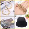 Sintege 80s 90s Outfits Accessories for Men Women Hip Hop Costume Kit,rapper Outfits Hip Hop Jewelry Set for Women Men(Black) view 4