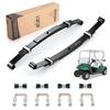 10L0L Golf Cart Heavy Duty 3 Leaf Spring Kit with Bushings & Sleeves & U Bolts Compatible with EZGO TXT Medalist 1995-2013, OEM# 70506-G01, 74135-G01, 74207-G01, 74207-G03 (2 Packs) view 1