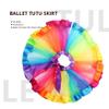 Nicute Rainbow Womens Tutu Layered Tulle Ballet Skirt Rave Festival Colorful Tutu for Adult (Rainbow 1) view 4