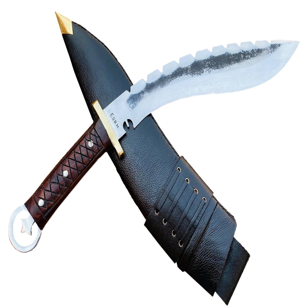 EGKH - 13 inch Handmade Light Hunting Khukuri - survival bush craft Farming tools - handmade in Nepal - Modern Custom Kukri