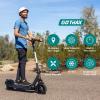 Gotrax Eclipse Electric Scooter, 10" Solid Tire, Max 20Mph Speed and 28Mile Range 500W Motor with Front Double Suspension Commuting EScooter for Adult, Black view 2