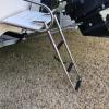 JLXJ 3 Step Swim Step Ladder, Pontoon Extension Folding Boat Ladder, Stainless Steel Telescopic Marine Ladders, for Dock/Outboard/Fishing Boat view 3
