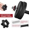 Yaheetech 44 LB Adjustable Dumbbell Weight Set Free Weight Set for Men & Women Home Gym Office Exercise and Fitness Equipment Workout Body Building Training Black view 4