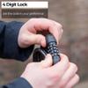 BBB Cycling, QuickCode Combination Cable Bike Lock with Code for Road, Mountain and Urban Bikes, Outdoor Heavy Duty Waterproof, BBL-66, Black view 2