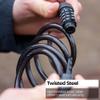 BBB Cycling, QuickCode Combination Cable Bike Lock with Code for Road, Mountain and Urban Bikes, Outdoor Heavy Duty Waterproof, BBL-66, Black view 3