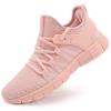 AOE Womens Walking Running Shoes Ultra Lightweight Breathable Mesh Tennis Shoes Non Slip Athletic Workout Gym Sneakers 6.5women / 5.5men Pink view 1