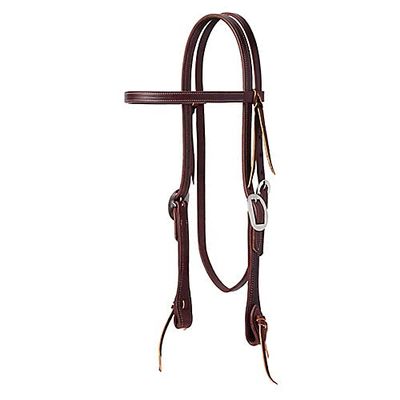 Synergy Burgundy Latigo Browband Headstall