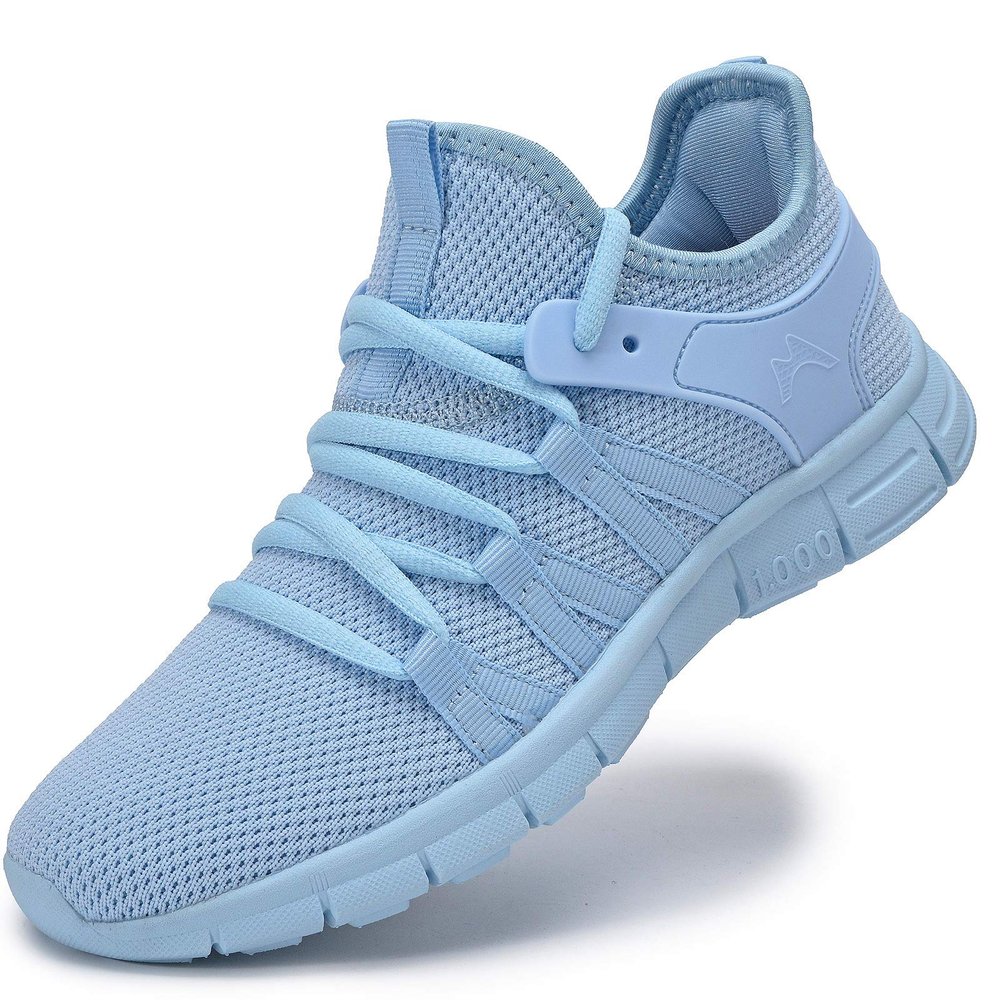 AOE Womens Walking Running Shoes Ultra Lightweight Breathable Mesh Tennis Shoes Non Slip Athletic Workout Gym Sneakers 8women / 7men