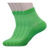 Men's Small-Check Dress Socks Pearl-Fiber Casual Quarter Socks Decrease-Odor Moisture-Wicking Breathable Sock (4 Pack) view 1