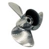 ARKDOZA 10 1/4x16G Polished 30-60HP 13 Spline Tooth RH SS Prop Stainless Steel Outboard Propeller for Yamaha Engine Parts No.663-45978-00-98 663-45978-00-00 10.25x16 view 3