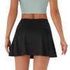 PERSIT Womens Tennis Golf Skirts Athletic Pleated High Waisted Skorts with Pockets for Workout Sports Running - Black - S view 2