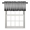 BaoNews Black Modern Curve Stripes Kitchen Valances for Windows,Black White Zebra Stripe Blackout Valances Curtains Multilayer Polyester Drapes for Kitchen Bedroom 1 Pack 52X18 Inches view 1