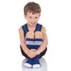 3 Pairs of juDanzy Knee High Boys or Girls Stripe Tube Socks for Soccer, Basketball, Uniform and Everyday Wear (10-15 Years, Blue With White Stripes(3 Pairs)) view 2