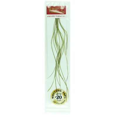 Whiting Farms 100 Packs Size 20 White Dyed Dark Olive