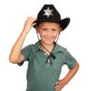 Funny Party Hats Kids Black Sheriff Cowboy Hat - Sheriff Party - Police Dress Up - Draw String Costume Hat view 2