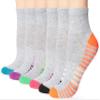 Hanes womens 6-pair Comfort Fit Ankle fashion liner socks, Gray Assorted, 12-Aug US view 2