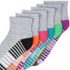 Hanes womens 6-pair Comfort Fit Ankle fashion liner socks, Gray Assorted, 12-Aug US view 4