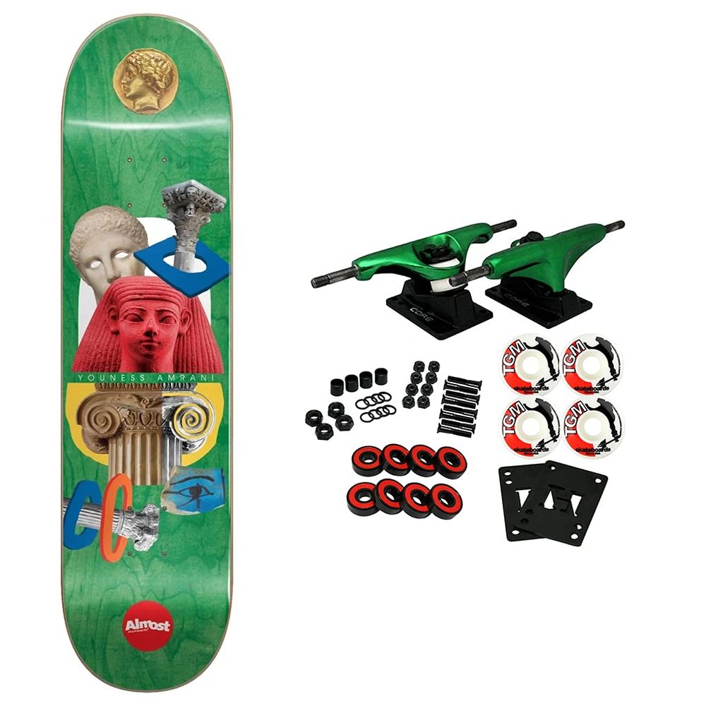 Almost Skateboard Complete Youness Amrani Relics Green 8.0" x 31.7"