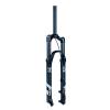 Jejy MTB Air Suspension Forks Ultralight Magnesium Alloy Travel 120mm Threadless Steerer Pressure Straight/Tapered Tube Mountain Bike Front Fork Bicycle Accessories Matte Black Manual Lockout/Remote view 1