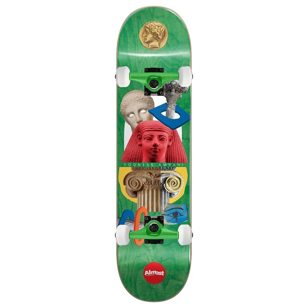 Almost Skateboard Assembly Youness Amrani Relics Green 8.0" x 31.7" Complete