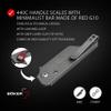 BKER PLUS Fragment G10 Mini Pocket Knife  two-hand-opening EDC Keychain Folding Knife - Small - Box Cutter view 4