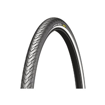 Michelin Protek Max 700x47 Clincher Bike Tire  Heavy-Duty, Reflective Sidewall, Puncture Protection, All-Condition Grip for Touring & Hybrid