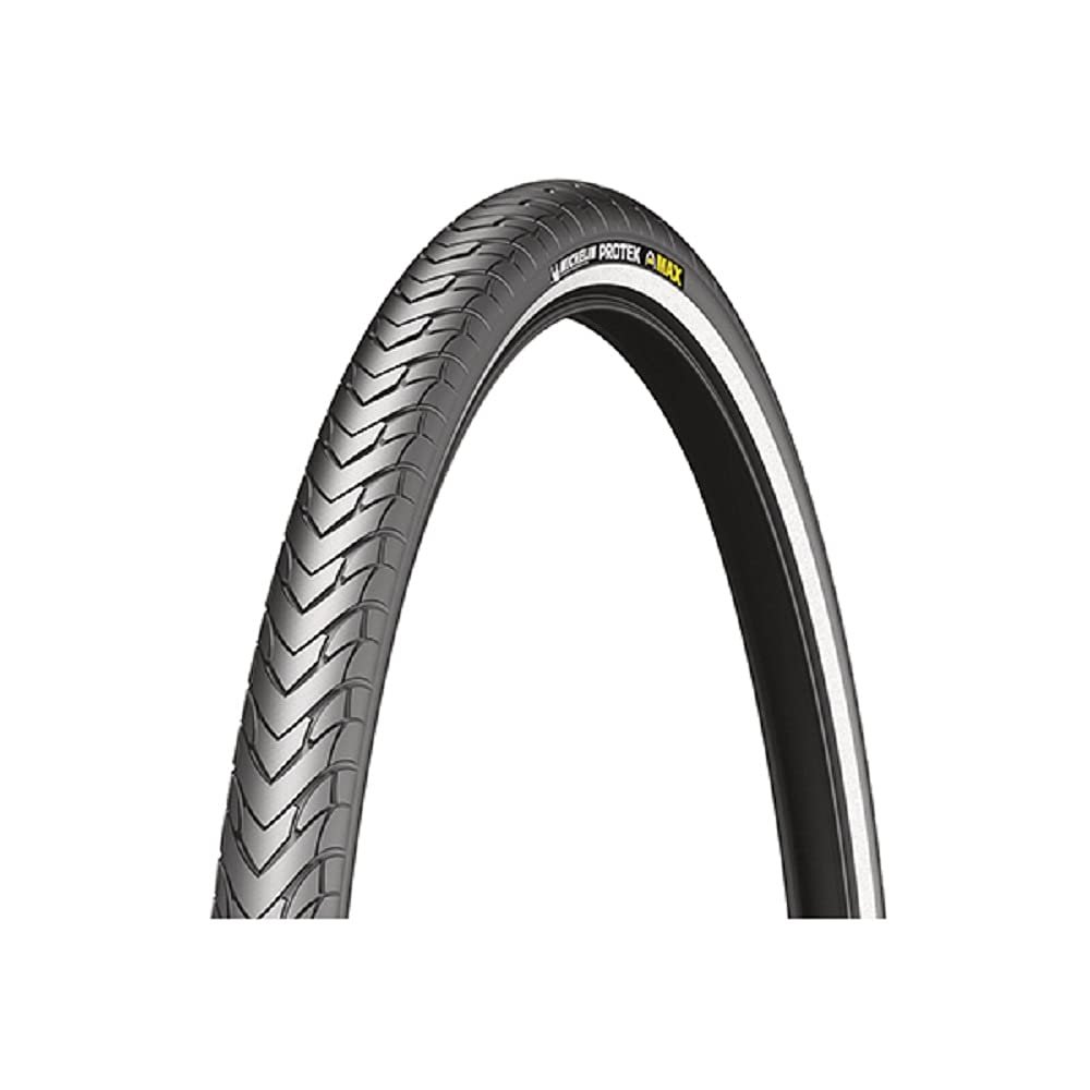 Michelin Protek Max 700x47 Clincher Bike Tire  Heavy-Duty, Reflective Sidewall, Puncture Protection, All-Condition Grip for Touring & Hybrid