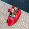 Fatboy Lamzac The Original Version 3.0 Inflatable Lounger with Carry Bag, Red view 1