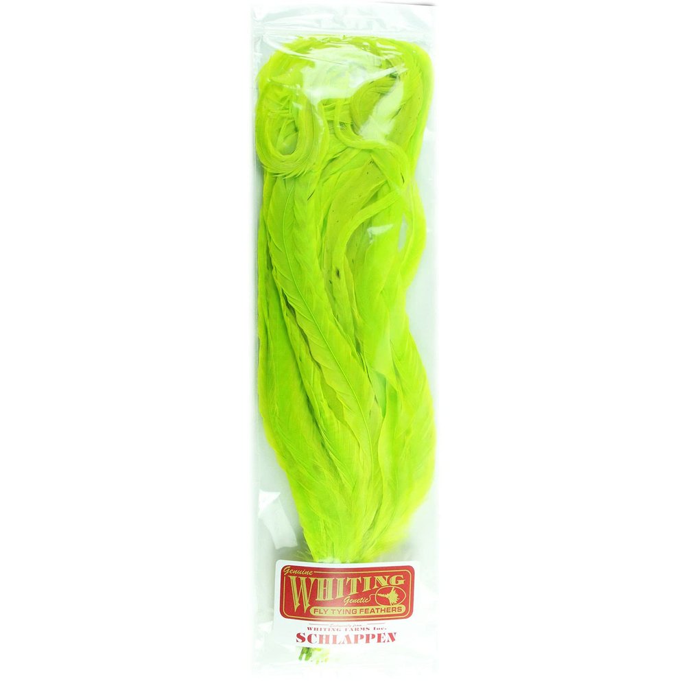 Whiting Farms Schlappen Bundles Under 14 in White Dyed Fl. Green Chartreuse