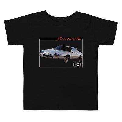 JG Infinite 1986 Camaro Berlinetta Toddler Short Sleeve T-Shirt Black