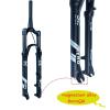 Jejy MTB Air Suspension Forks Ultralight Magnesium Alloy Travel 120mm Threadless Steerer Pressure Straight/Tapered Tube Mountain Bike Front Fork Bicycle Accessories Matte Black Manual Lockout/Remote view 3